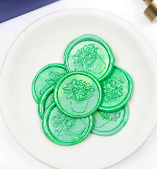Succulent Wax Seal Stamp (Floral Series)