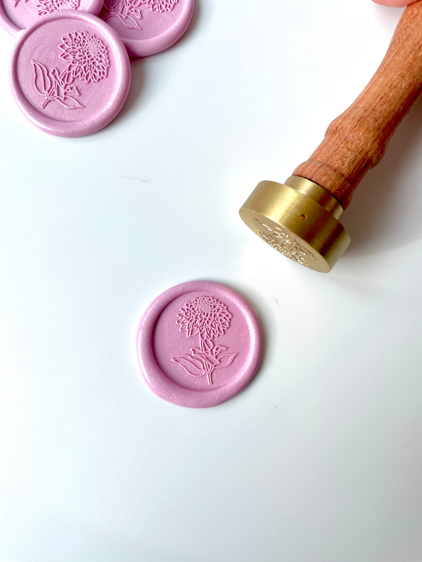 Dahlia Wax Seal Stamp – Wax Plus Seal
